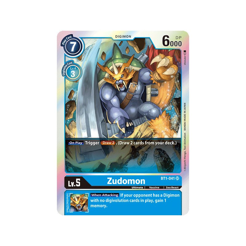 Digimon Card Game Zudomon BT1-041 SR 