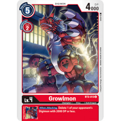 BT2-013 U Growlmon Digimon