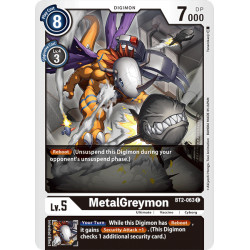 BT2-063 C MetalGreymon Digimon