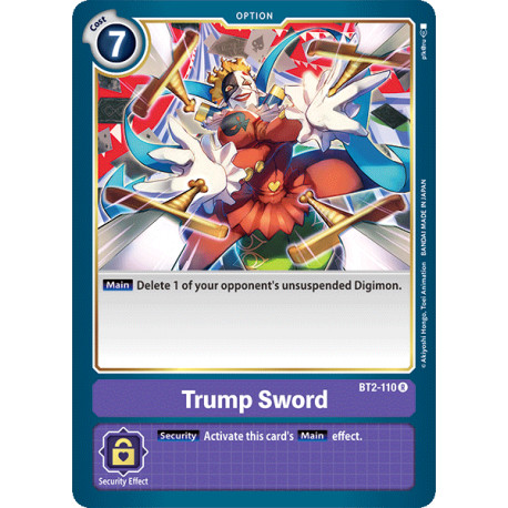 Digimon TCG Trump Sword NM Englisch R BT2-110