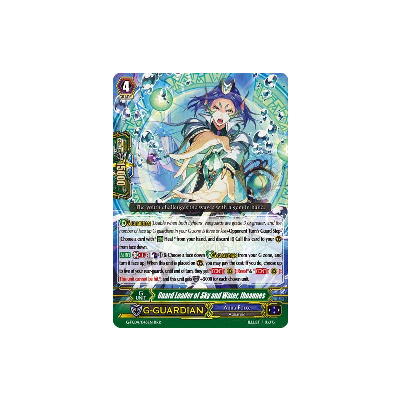 Vanguard_TCG_card_G-FC04_045ENRRR_Guard_Leader_of_Sky_and_Water_Ihoannes_Fighters_Collection_2017