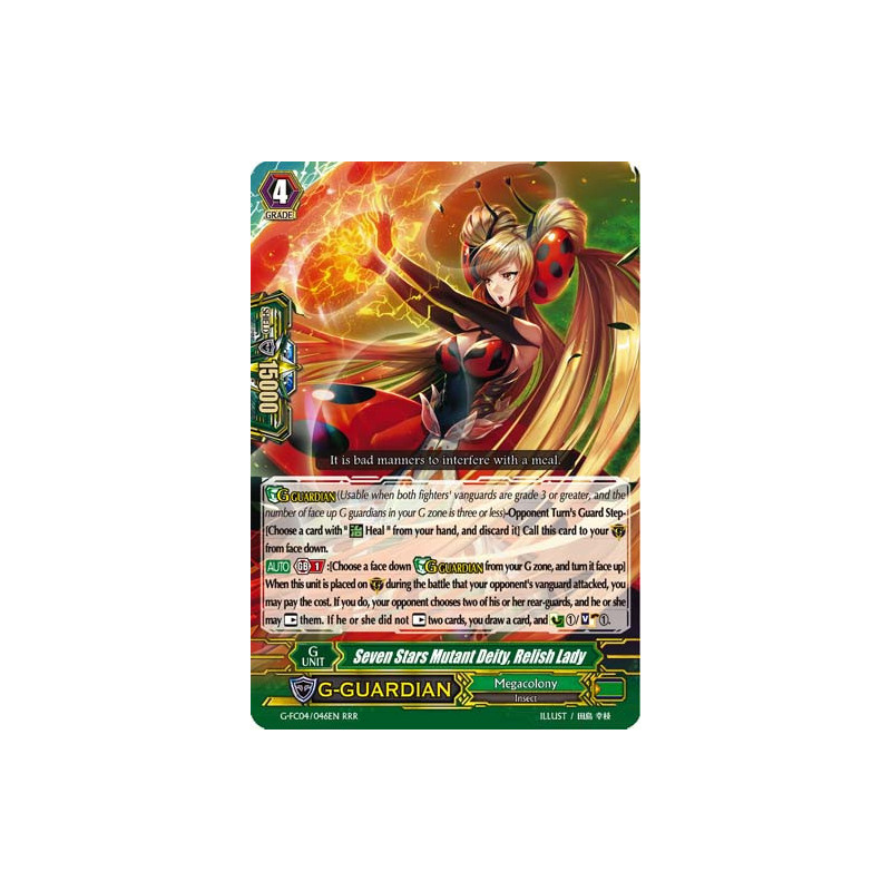 Vanguard_TCG_card_G-FC04_046ENRRR_Seven_Stars_Mutant_Deity_Relish_Lady_Fighters_Collection_2017