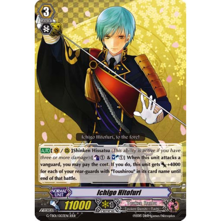 Vanguard_TCG_card_G-TB01_003EN_RRR_Ichigo_Hitofuri_Touken_Ranbu_-ONLINE-