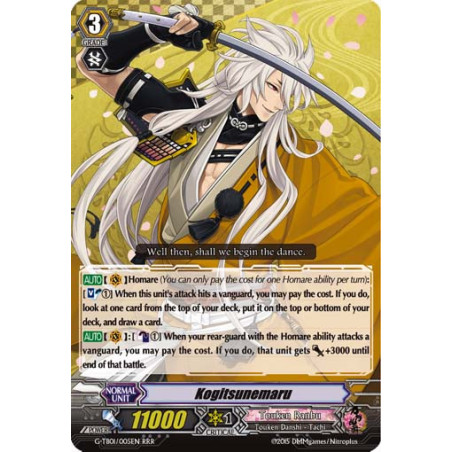 Vanguard_TCG_card_G-TB01_005EN_RRR_Kogitsunemaru_Touken_Ranbu_-ONLINE-