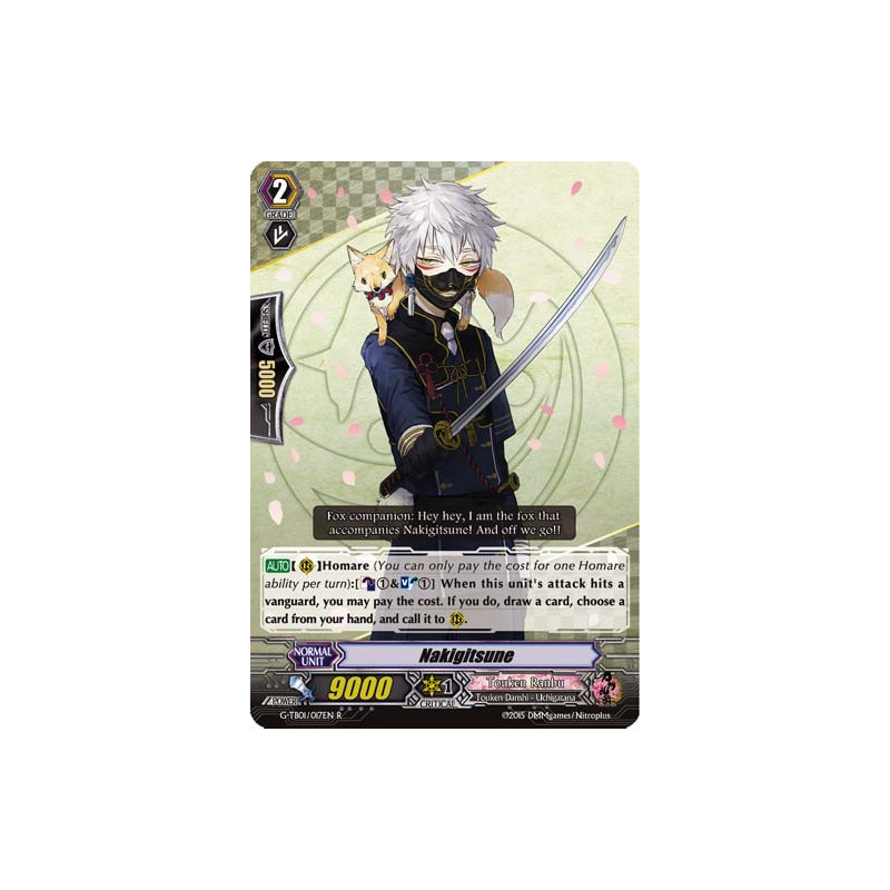 Vanguard_TCG_card_G-TB01_017EN_R_Nakigitsune_Touken_Ranbu_-ONLINE-