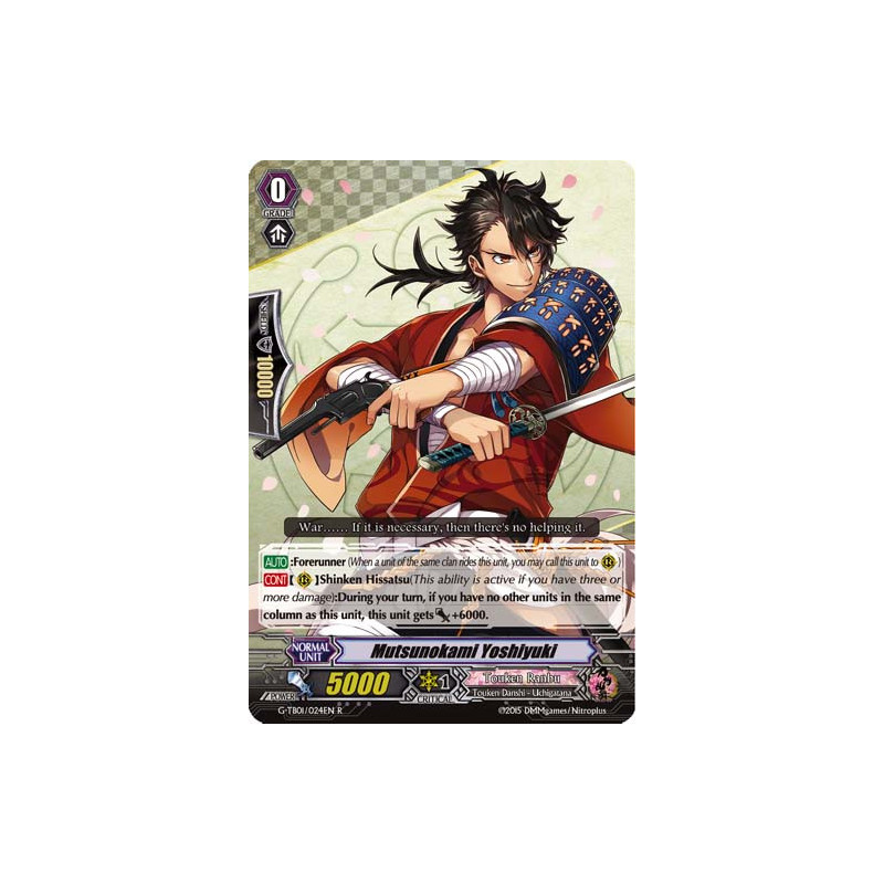 Vanguard_TCG_card_G-TB01_024EN_R_Mutsunokami_Yoshiyuki_Touken_Ranbu_-ONLINE-