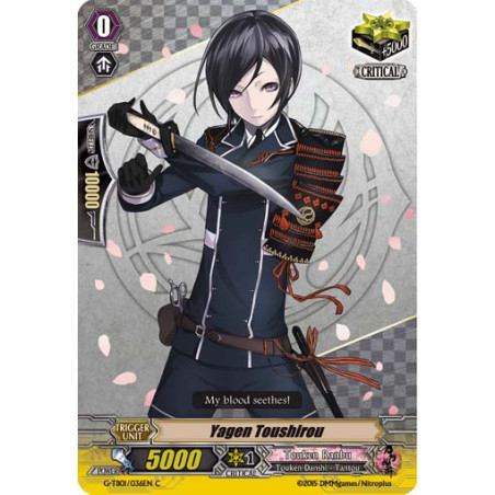 Vanguard_TCG_card_G-TB01_036EN_C_Yagen_Toushirou_Touken_Ranbu_-ONLINE-
