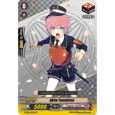 Vanguard_TCG_card_G-TB01_037EN_C_Akita_Toushirou_Touken_Ranbu_2_-ONLINE-