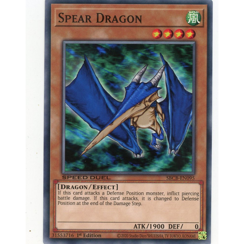 Spear Dragon Yugioh TP6-EN006 Rare