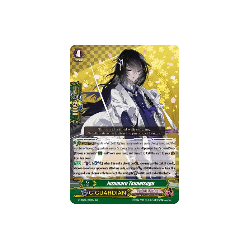Vanguard_TCG_card_G-TB02_001EN_GR_Juzumaru_Tsunetsugu_Touken_Ranbu_2_-ONLINE-