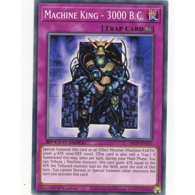 Sbcb En197 Machine King 3000 B C Battle City Box Card Yu Gi Oh