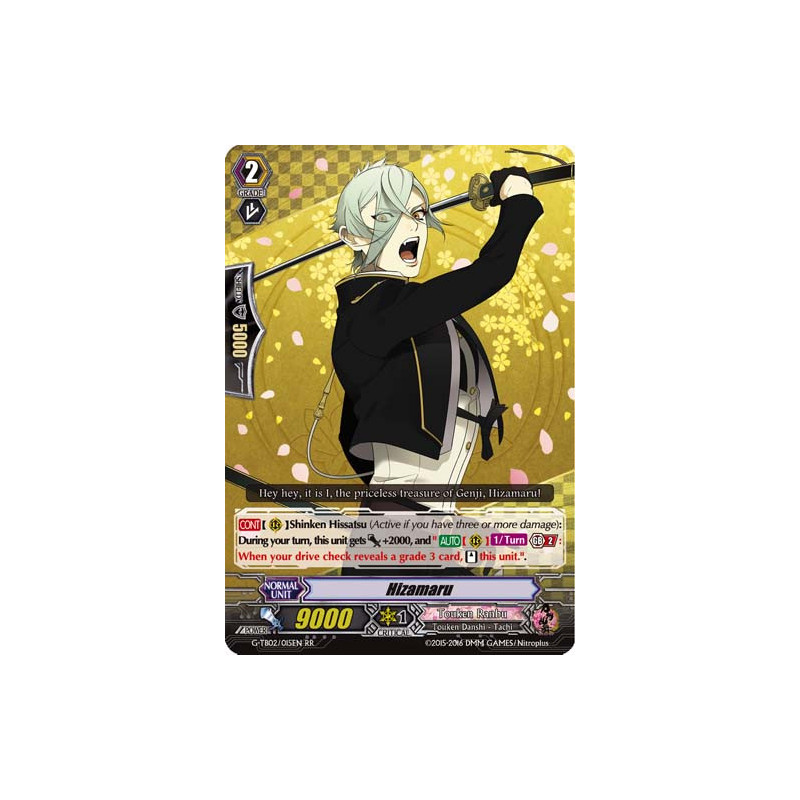 Vanguard_TCG_card_G-TB02_015EN_RR_Hizamaru_Touken_Ranbu_2_-ONLINE-