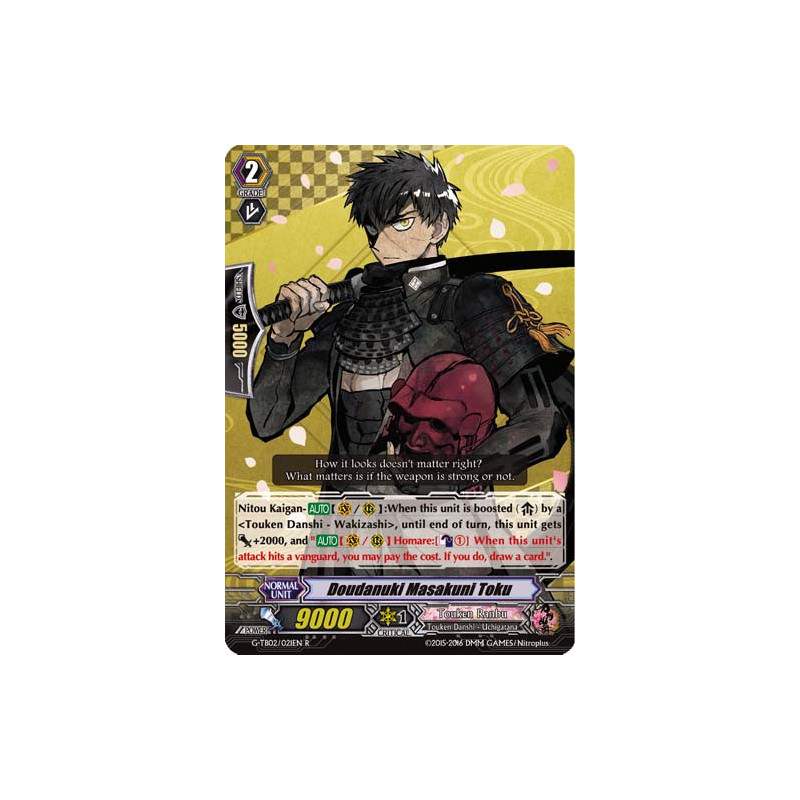 Vanguard_TCG_card_G-TB02_021EN_R_Doudanuki_Masakuni_Toku_Touken_Ranbu_2_-ONLINE-