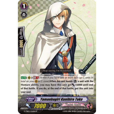 Vanguard_TCG_card_G-TB02_026EN_R_Yamanbagiri_Kunihiro_Toku_Touken_Ranbu_2_-ONLINE-