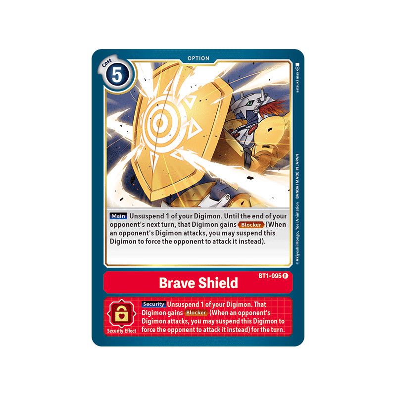 1.5 Brave Shield BT1-095 English Digimon Card Game Ver 