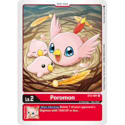 Digimon TCG BT3-001 Poromon...