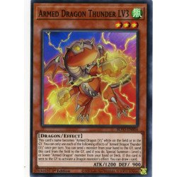 Armed Dragon Thunder LV3 - BLVO-EN004 - Super Rare 1st Edition
