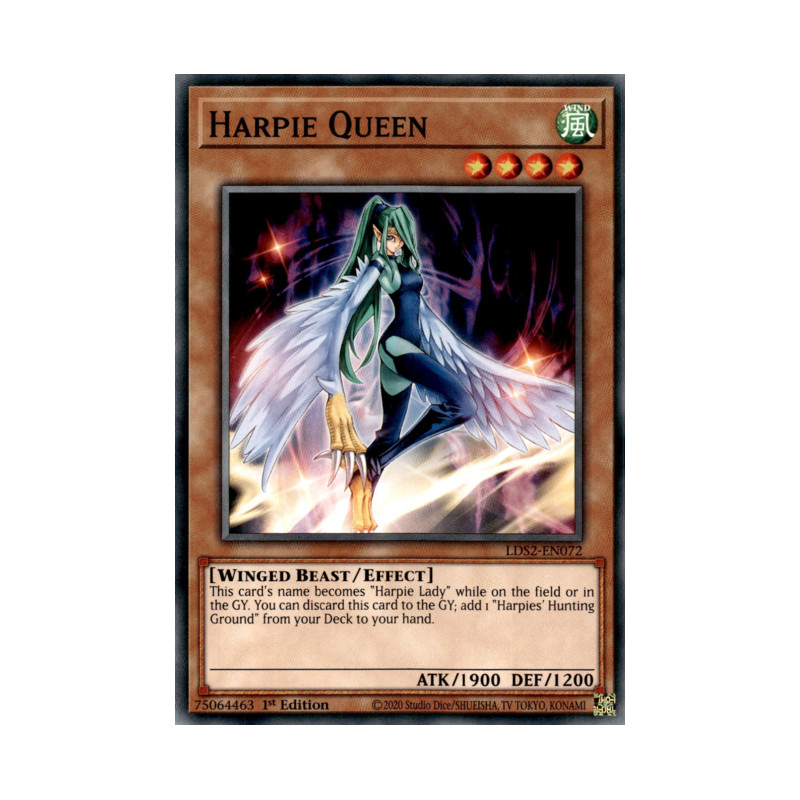 x3 Harpie Queen LDS2-EN072 Common Yugioh 