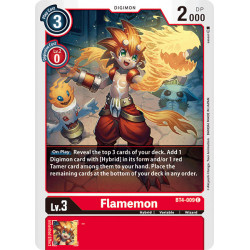 BT4-009 C Flamemon Digimon