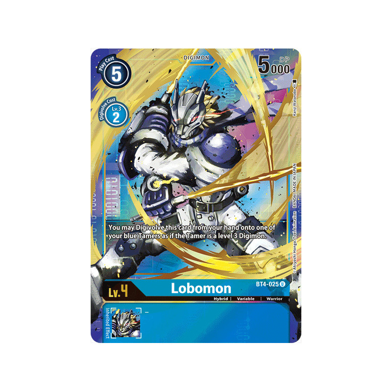 Digimon Card Game Lobomon BT4-025 U 