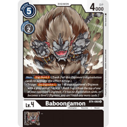 BT4-068 U Baboongamon Digimon