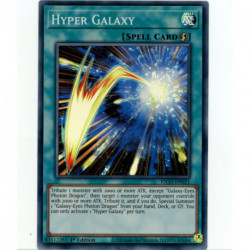 YuGiOh KICO-EN021 Super Rare Hyper Galaxy x3 1st Edition