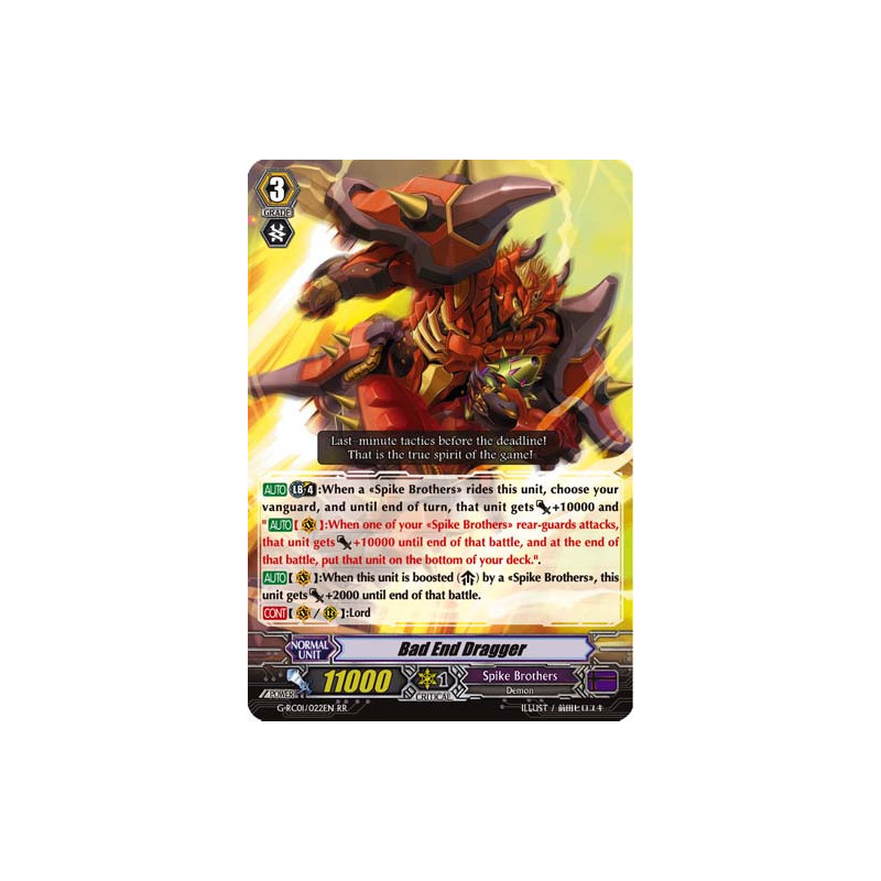 Vanguard_TCG_card_G-RC01_022EN_RR_Bad_End_Dragger_Revival_Collection_Vol._1