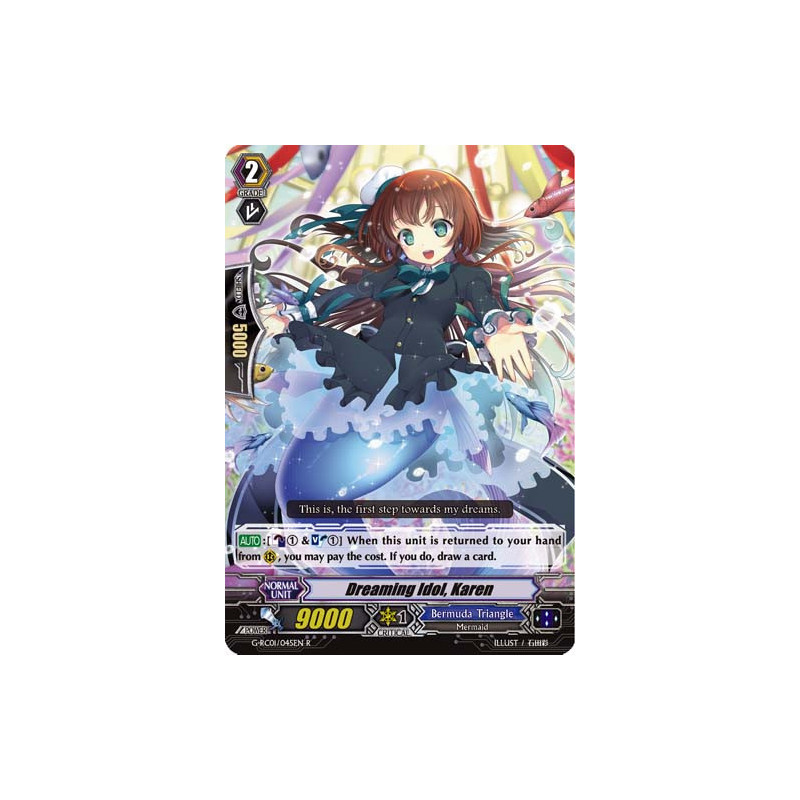 Vanguard_TCG_card_G-RC01_045EN_R_Dreaming_Idol_Karen_Revival_Collection_Vol._1