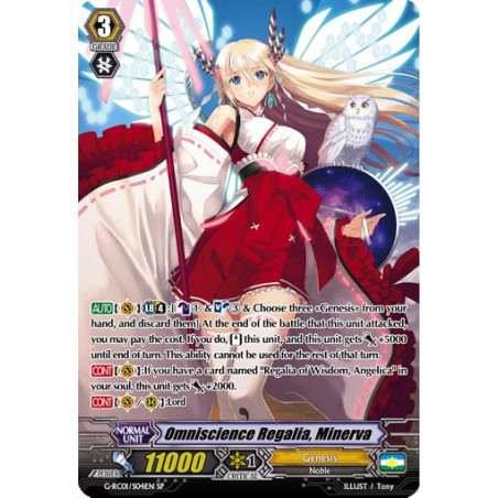 Vanguard_TCG_card_G-RC01_S04EN_SP_Omniscience_Regalia_Minerva_Revival_Collection_Vol._1