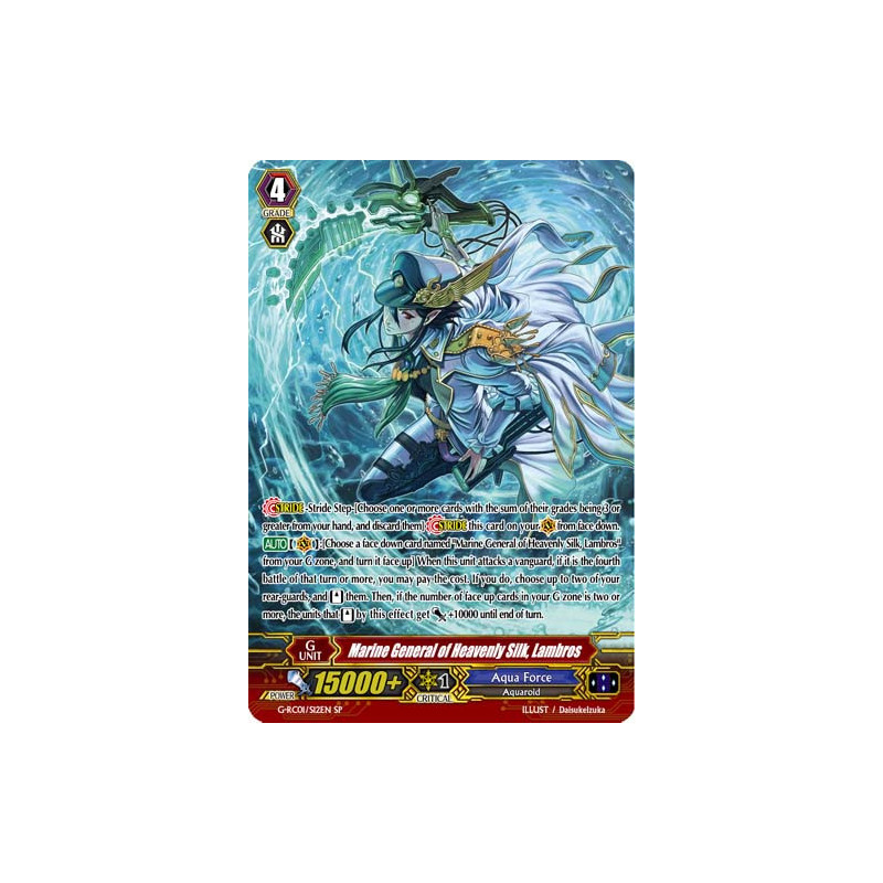 Vanguard_TCG_card_G-RC01_S12EN_SP_Marine_General_of_Heavenly_Silk_Lambros_Revival_Collection_Vol._1