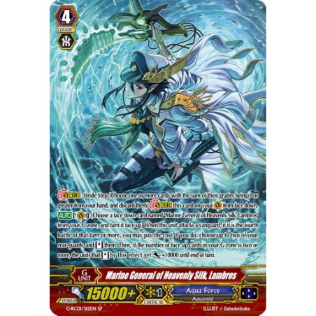 Vanguard_TCG_card_G-RC01_S12EN_SP_Marine_General_of_Heavenly_Silk_Lambros_Revival_Collection_Vol._1