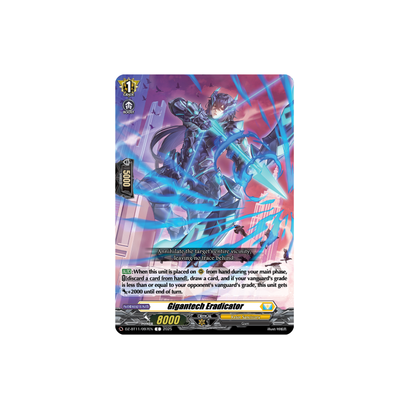 Vanguard_TCG_card_DZ-BT11_097EN_C_Gigantech_Eradicator_Symphony_of_Might_Bloom