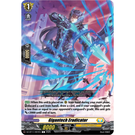 Vanguard_TCG_card_DZ-BT11_097EN_C_Gigantech_Eradicator_Symphony_of_Might_Bloom