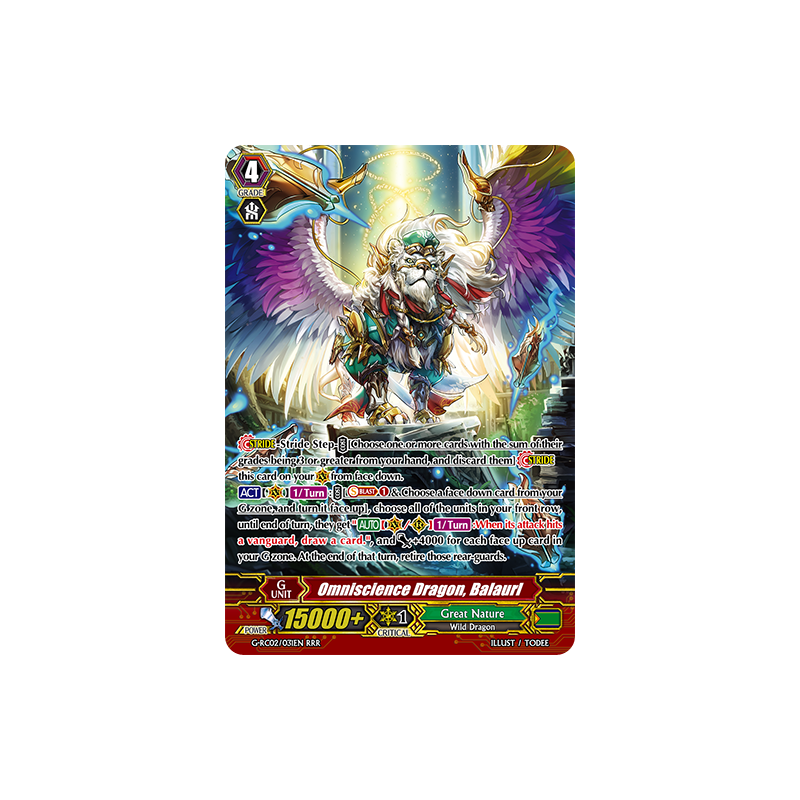 Vanguard_TCG_card_G-RC02_031EN_RRR_Omniscience_Dragon_Balaurl_Revival_Collection_Vol._2