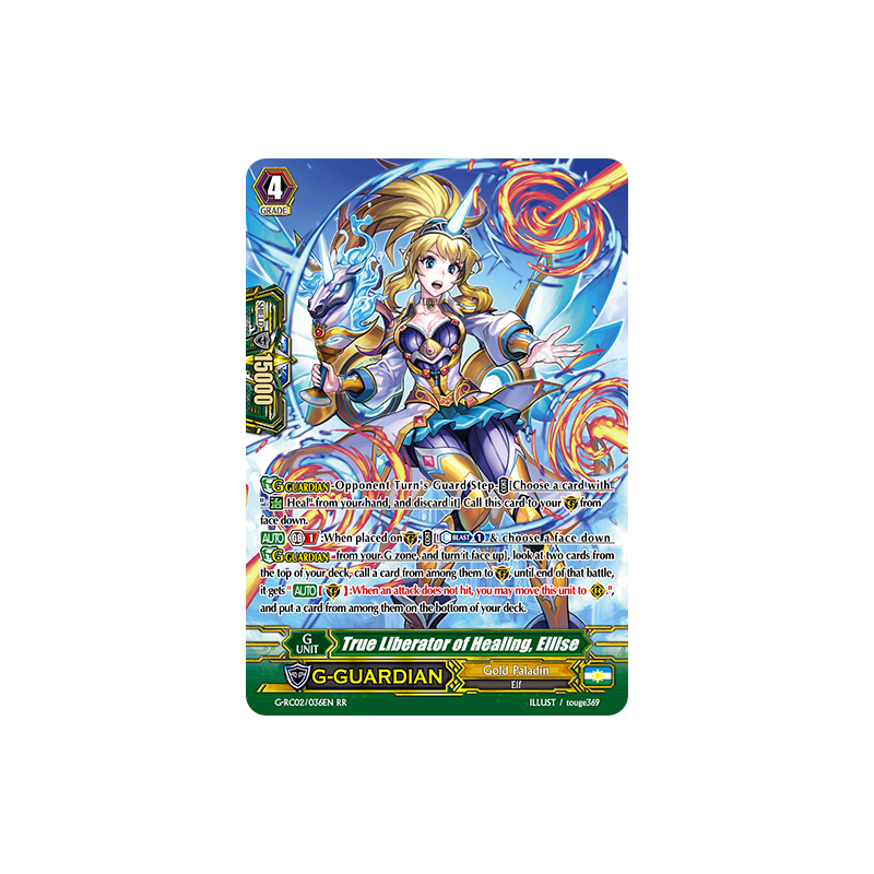 Vanguard_TCG_card_G-RC02_036EN_RR_True_Liberator_of_Healing_Ellise_Revival_Collection_Vol._2