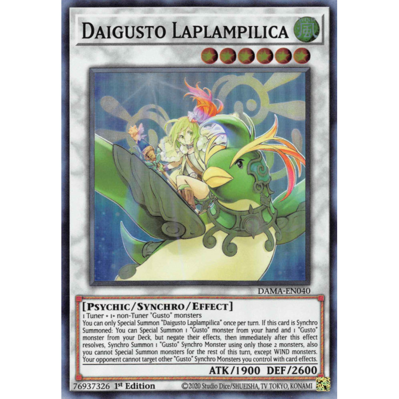 DAMA-EN040 Daigusto Laplampilica Dawn of Majesty - Card Yu-gi-oh