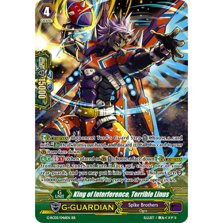 Vanguard_TCG_card_G-RC02_046EN_RR_King_of_Interference_Terrible_Linus_Revival_Collection_Vol._2