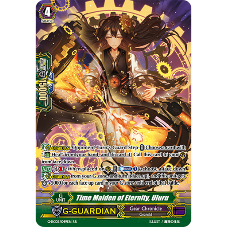 Vanguard_TCG_card_G-RC02_049EN_RR_Time_Maiden_of_Eternity_Uluru_Revival_Collection_Vol._2
