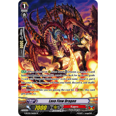 Vanguard_TCG_card_G-RC02_062EN_R_Lava_Flow_Dragon_Revival_Collection_Vol._2