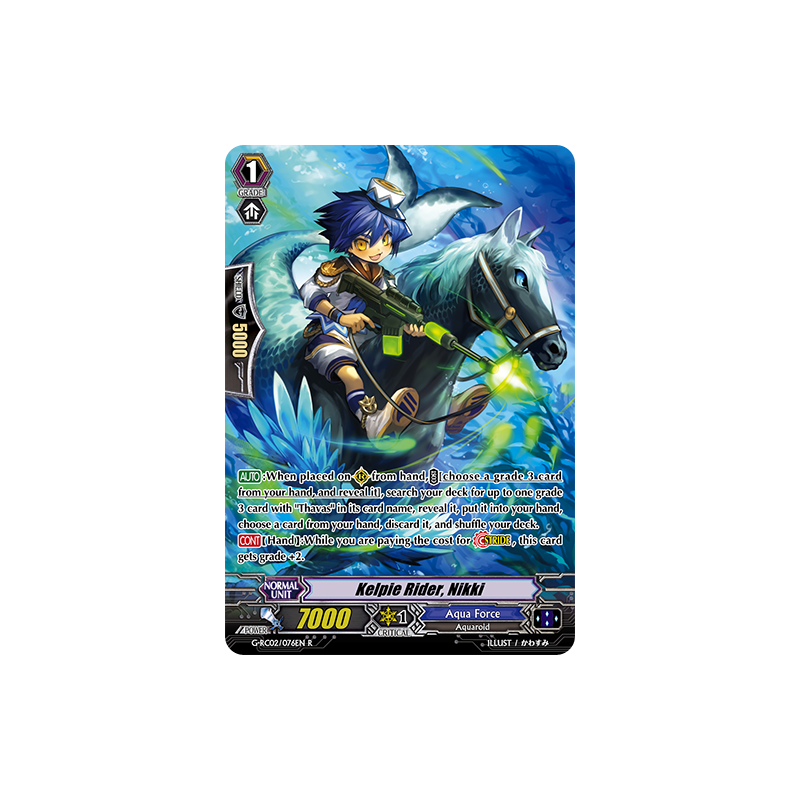 Vanguard_TCG_card_G-RC02_076EN_R_Kelpie_Rider_Nikki_Revival_Collection_Vol._2
