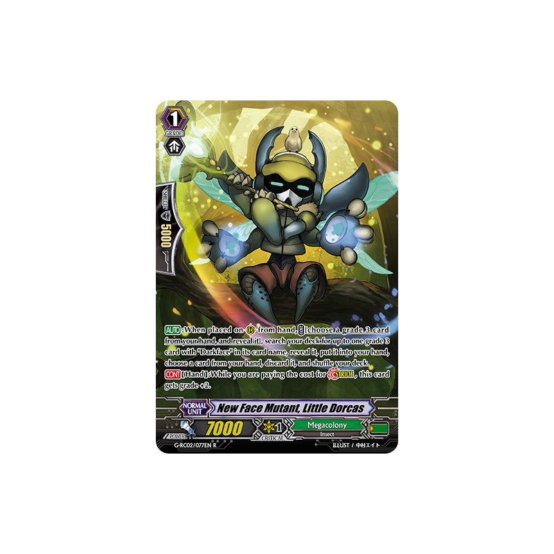 Vanguard_TCG_card_G-RC02_077EN_R_New_Face_Mutant_Little_Dorcas_Revival_Collection_Vol._2