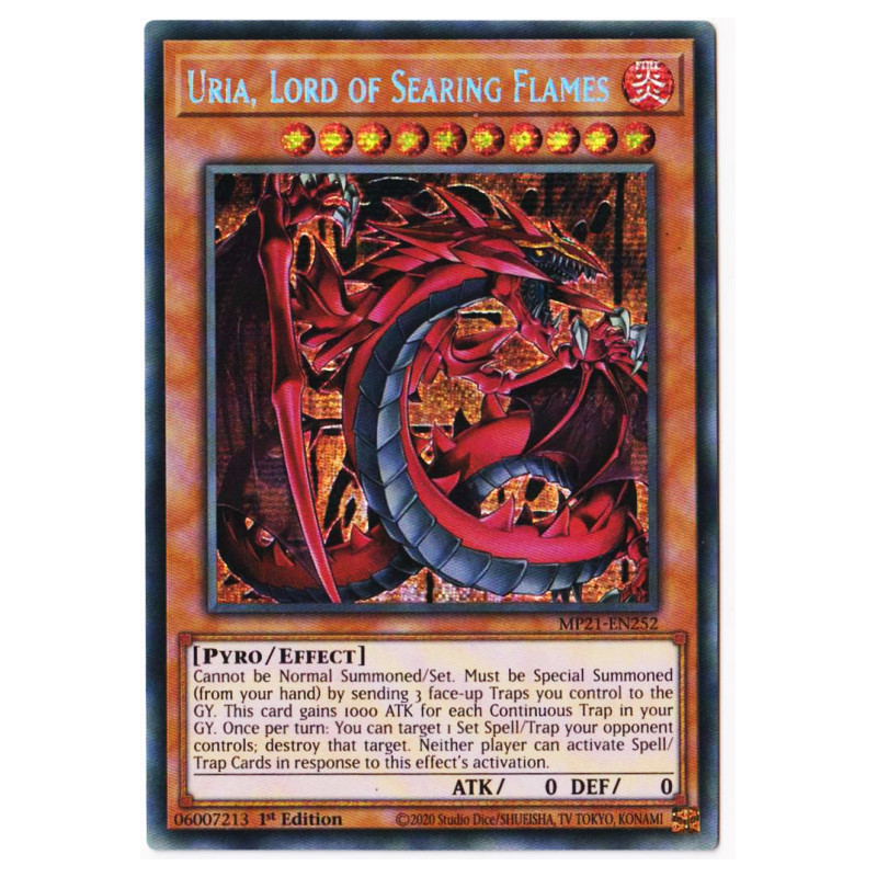 Lord of Searing Flames MP21-EN252 Uria Prismatic Secret Rare