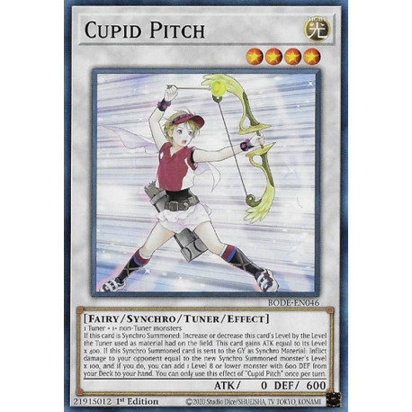 Cupid Pitch BODE-EN046 Common Yu-Gi-Oh Card 1st Edition New 